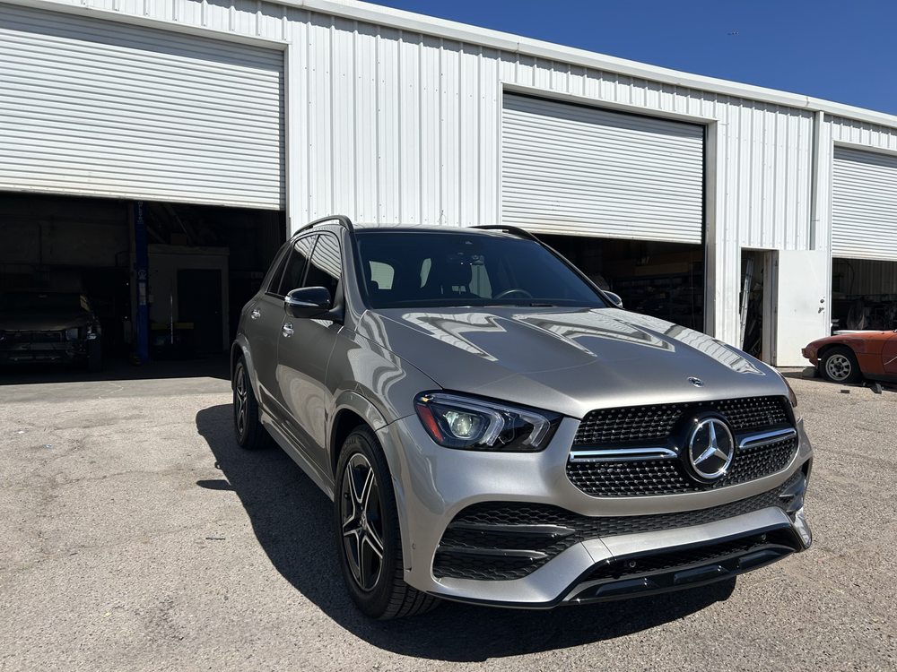 silver Mercedes-Benz GLE SUV